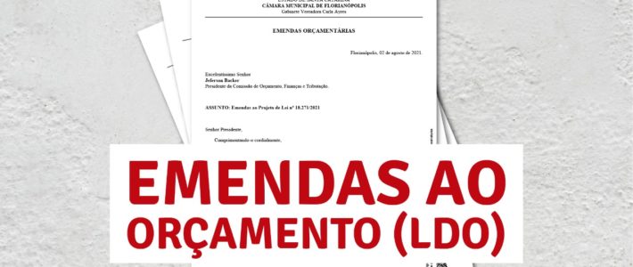 Vereadora Carla Ayres apresenta emendas à Lei de Diretrizes Orçamentárias (LDO)